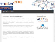 Tablet Screenshot of cienciaenredes.com